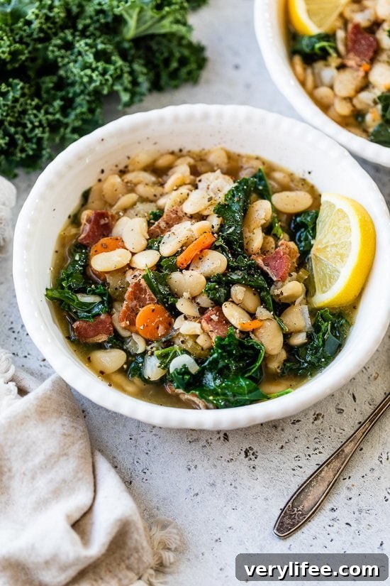 Brothy White Beans and Greens