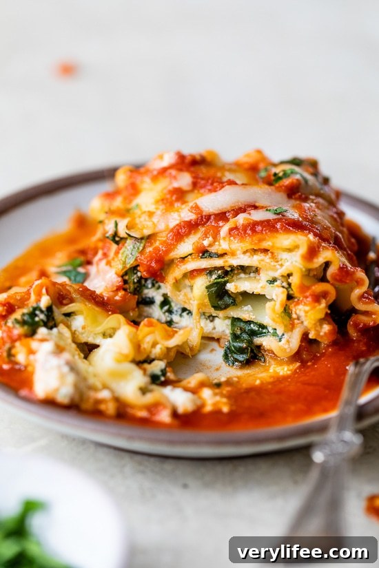 Spinach Artichoke Lasagna Roll Ups
