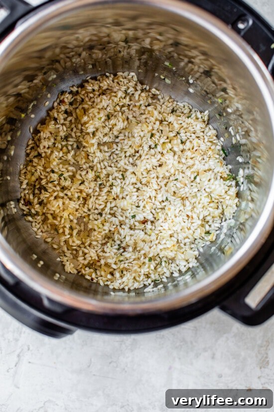 Risotto in the instant pot