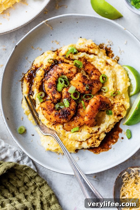 Cajun Blackened Shrimp with Creamy Grits Recipe 6 Blackened Shrimp and Grits