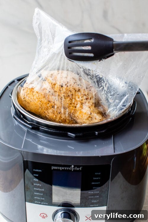 Cooked Sous Vide Chicken Breast