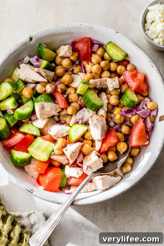 Grilled Chicken and Chickpea Salad