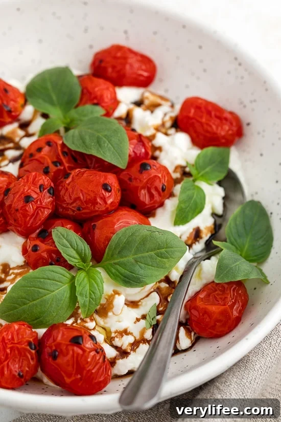 Cottage Cheese Caprese Bowl