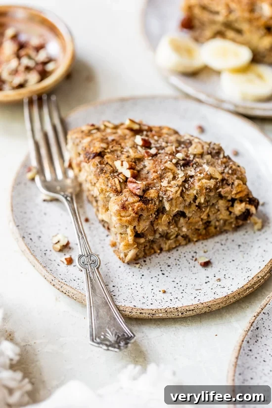 Instant Pot Oatmeal Bar on a plate