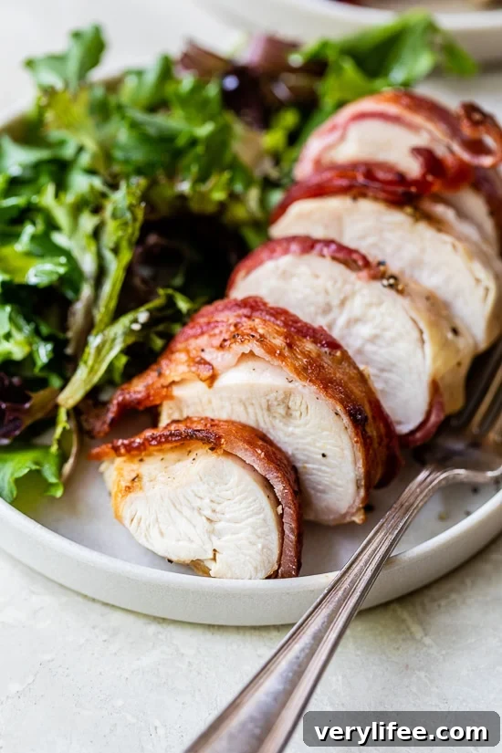 Bacon-Wrapped Air Fryer Chicken Breast