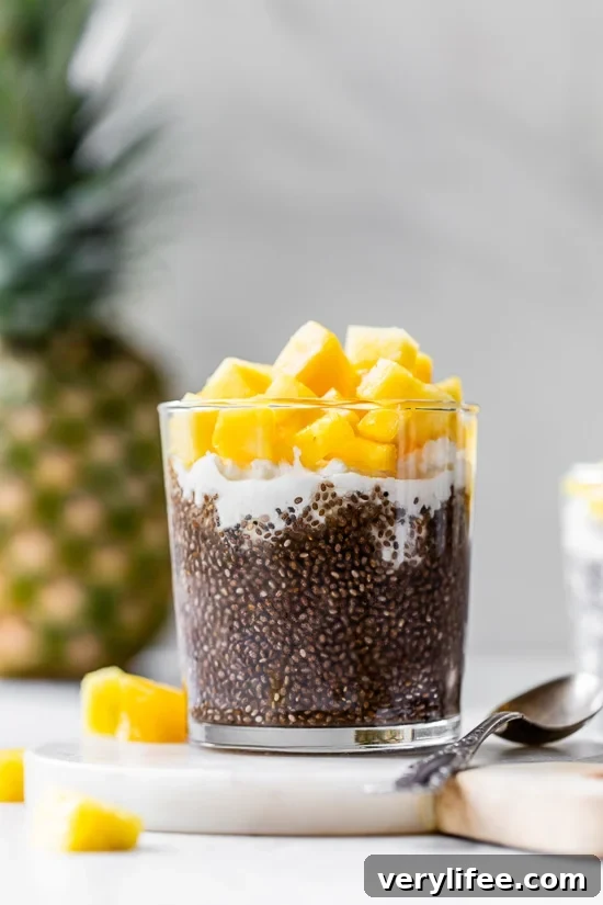 Pineapple Chia Pudding with Cottage Cheese 4 Pineapple Chia with Cottage Cheese