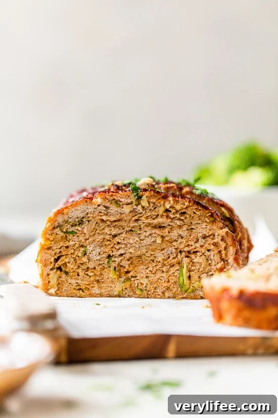 Baked Turkey and Zucchini Meatloaf 4 Turkey Meatloaf with Zucchini