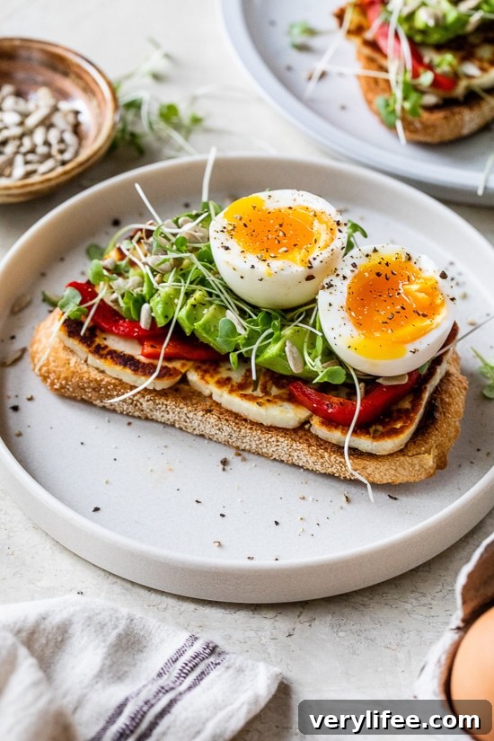 Grilled Halloumi and Egg Avocado Toast Recipe 4 Avocado Toast Egg Sandwich