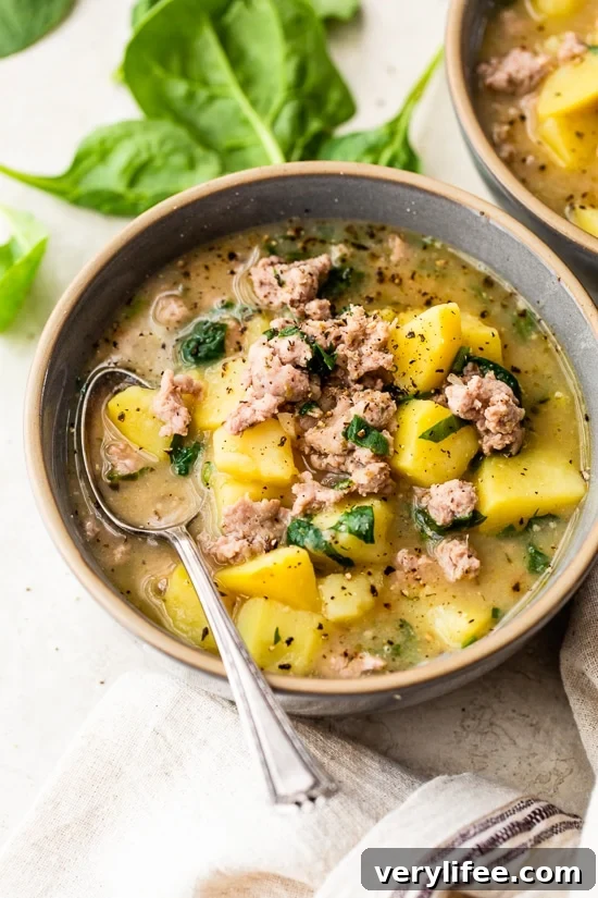 Hearty Creamy Sausage and Potato Soup Recipe 3 Dairy free Sausage and Potato Soup
