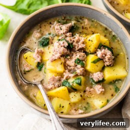 Dairy free Sausage and Potato Soup