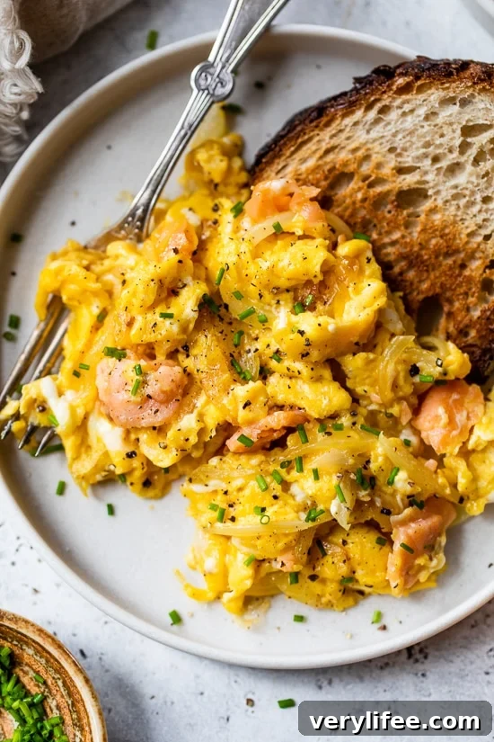 Lox and Eggs with Onions