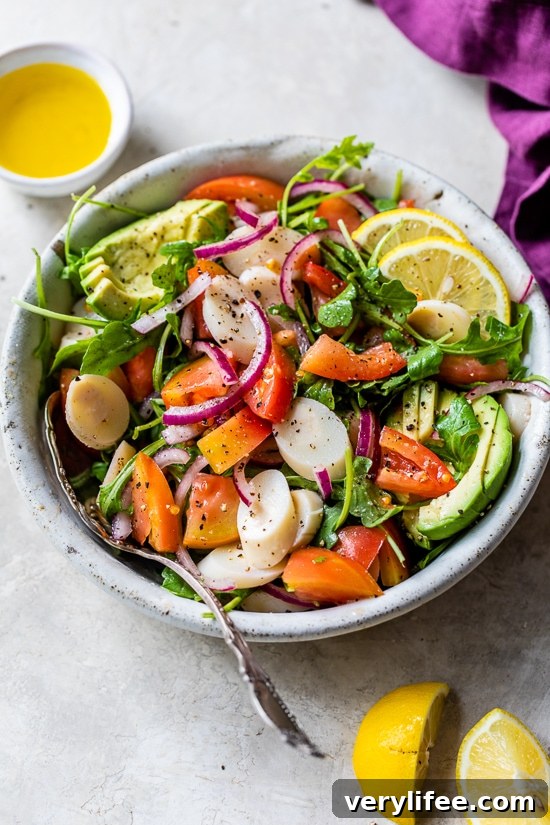 Lemony Hearts of Palm Salad