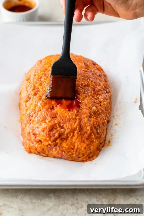 Hearty Sweet Potato Turkey Meatloaf Recipe 5 glaze on turkey meatloaf