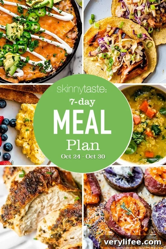 7-Day Meal Plan Oct 24-30: Balanced Meals and Grocery List 2 7 Day Healthy Meal Plan (Oct 24-30)