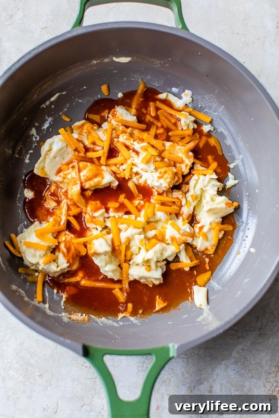 Protein-Packed Enchilada Scrambled Eggs Recipe 4 eggs and enchilada sauce