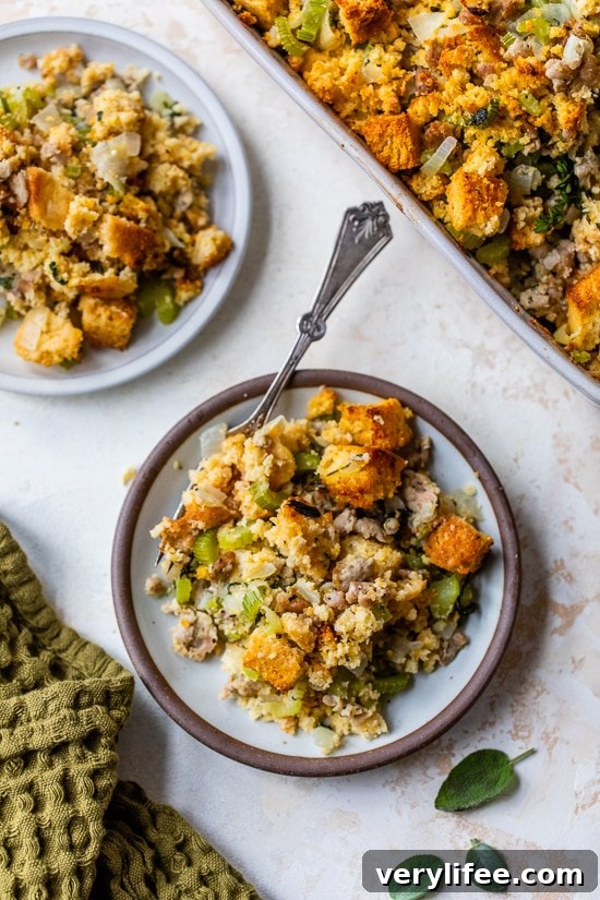 Savory Cornbread Stuffing
