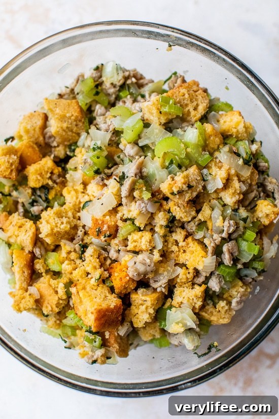 Savory Cornbread Sausage Stuffing