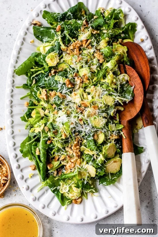 Kale and Brussels Sprout Salad