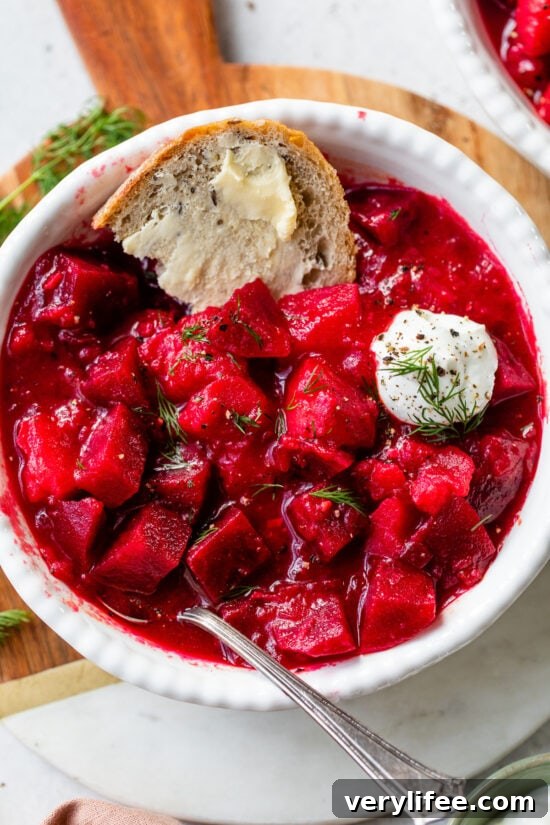 Classic Ukrainian Borscht Recipe: Beet Soup with Sour Cream 2 Borscht