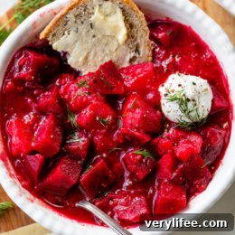 Classic Ukrainian Borscht Recipe: Beet Soup with Sour Cream 6 Borscht