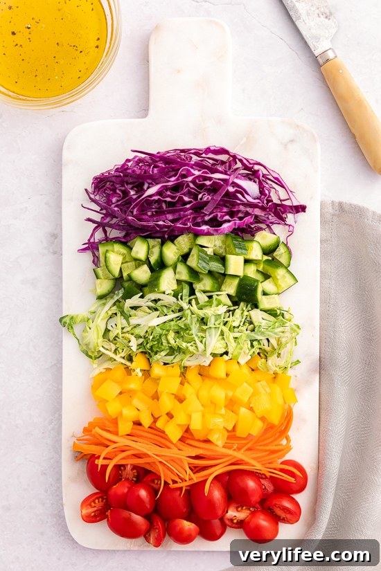 rainbow of vegetables