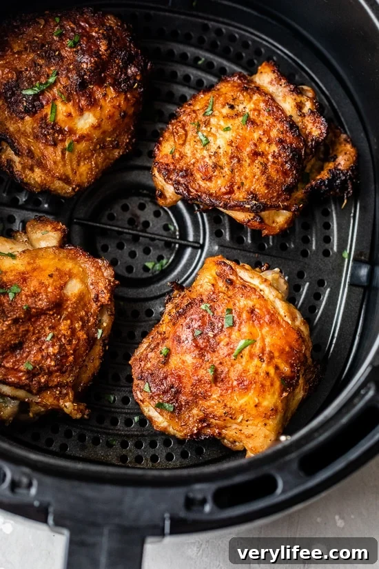 25 Most Popular Nutritious Recipes of 2022 16 Air Fryer Chicken Thighs