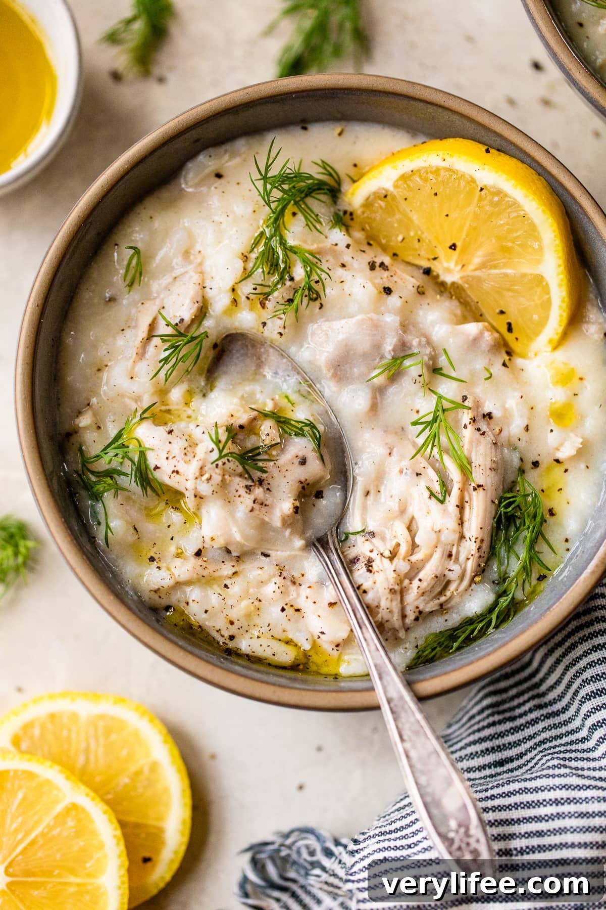 Greek Lemon Chicken and Rice Soup (Avgolemono) 2 Chicken Lemon and Rice Soup