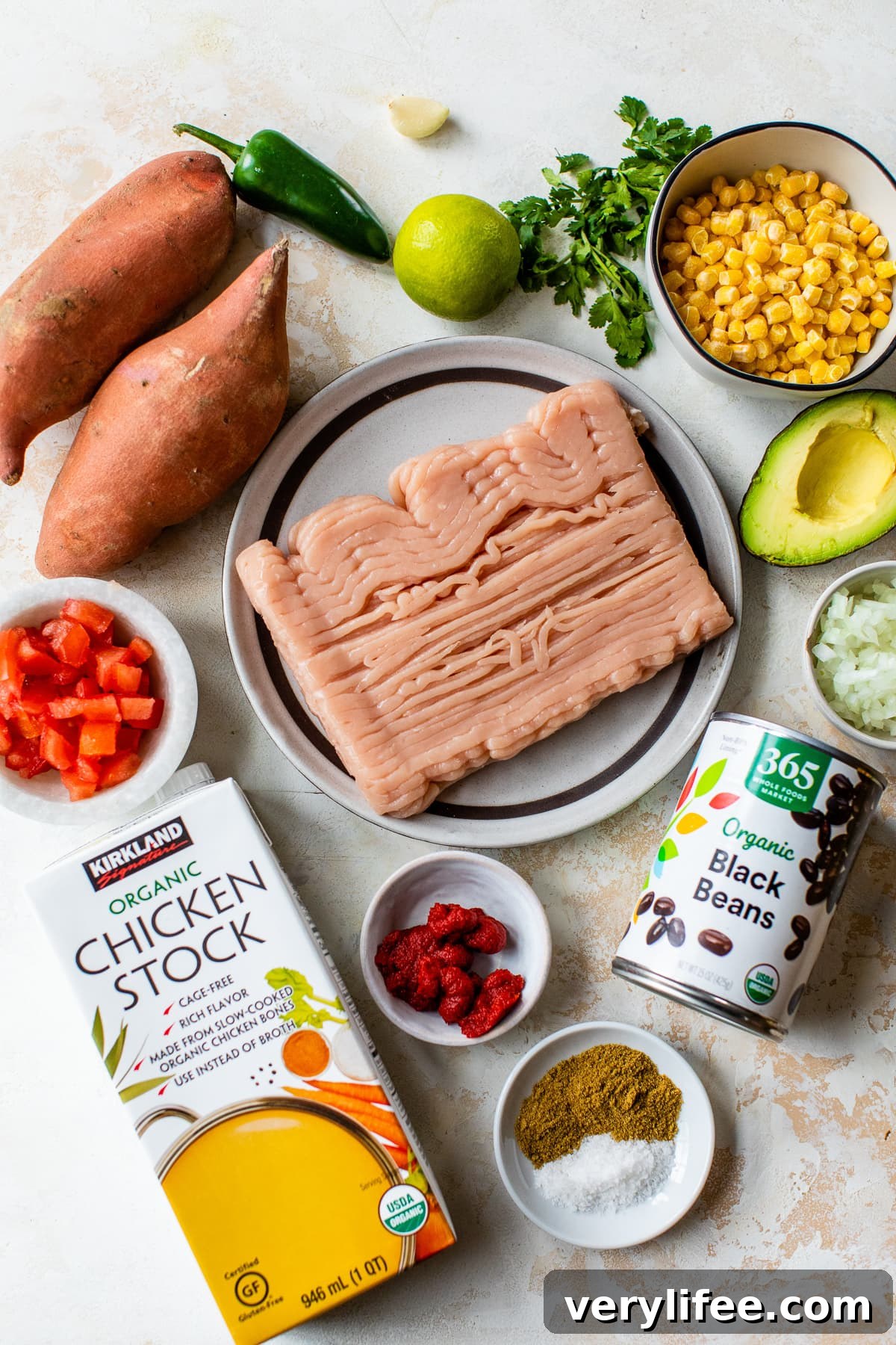 Ground Turkey Skillet: Sweet Potatoes and Black Beans 4 ground turkey skillet ingredients