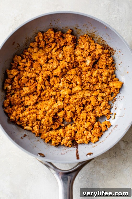 Spicy Gochujang Crumbled Tofu