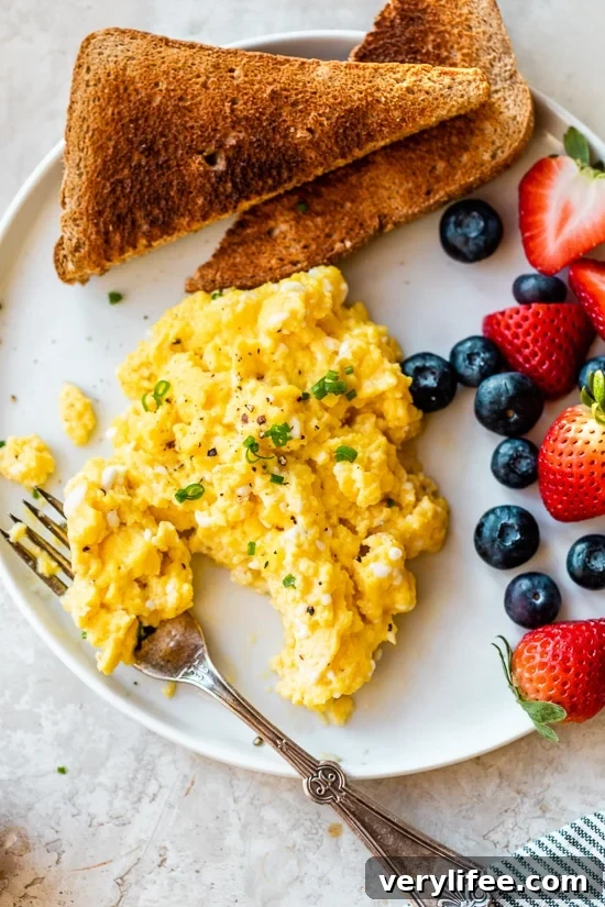 Cottage Cheese Scrambled Eggs