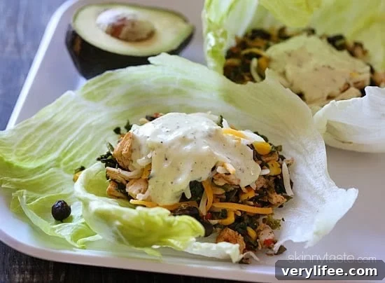 Turkey Santa Fe Lettuce Wraps