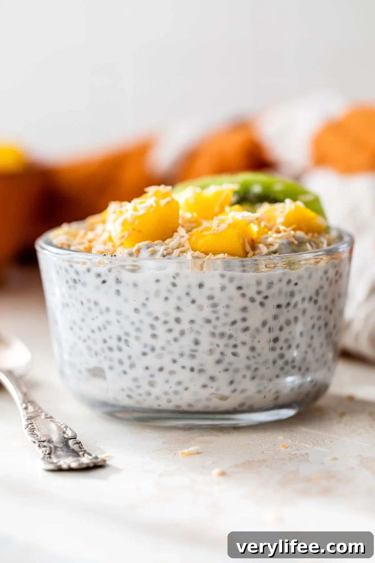 High-Protein Tropical Chia Pudding Breakfast Bowl 3 Tropical Chia Pudding Breakfast Bowl (High Protein)