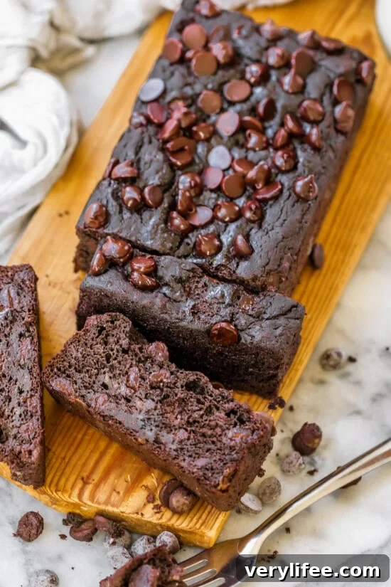 Chocolate Oat Flour Banana Bread