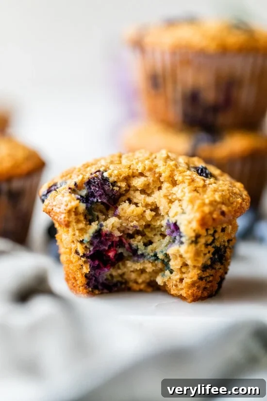 Blueberry Oatmeal Muffins