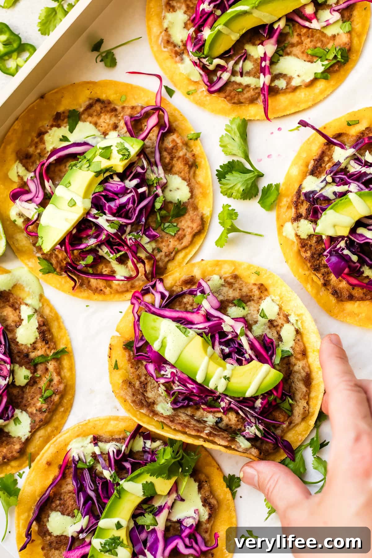 Chicken Smash Tacos with Jalapeño Sauce