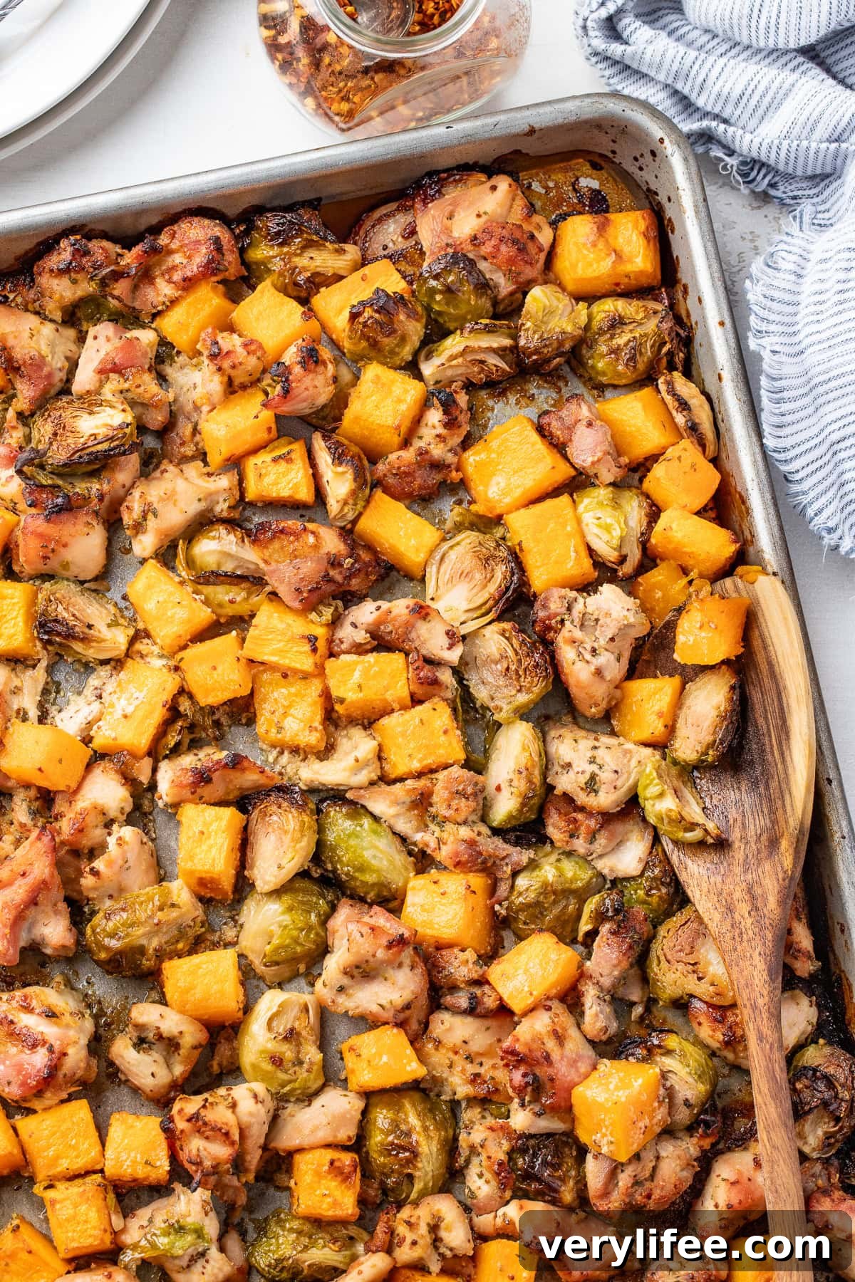 Maple Dijon Sheet Pan Chicken with Fall Vegetables