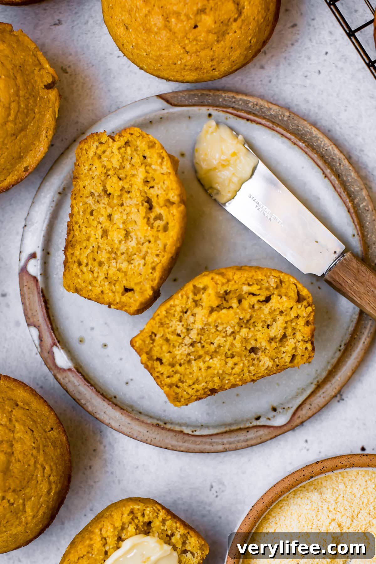 Pumpkin Cornbread Muffins