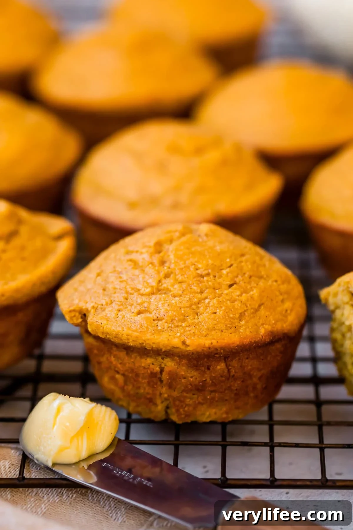 Pumpkin Cornbread Muffins