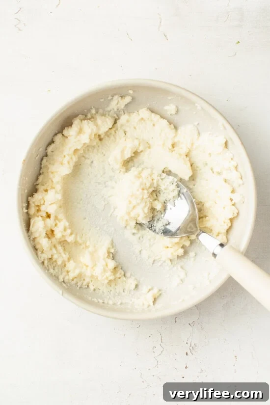 Pecorino mixed with water
