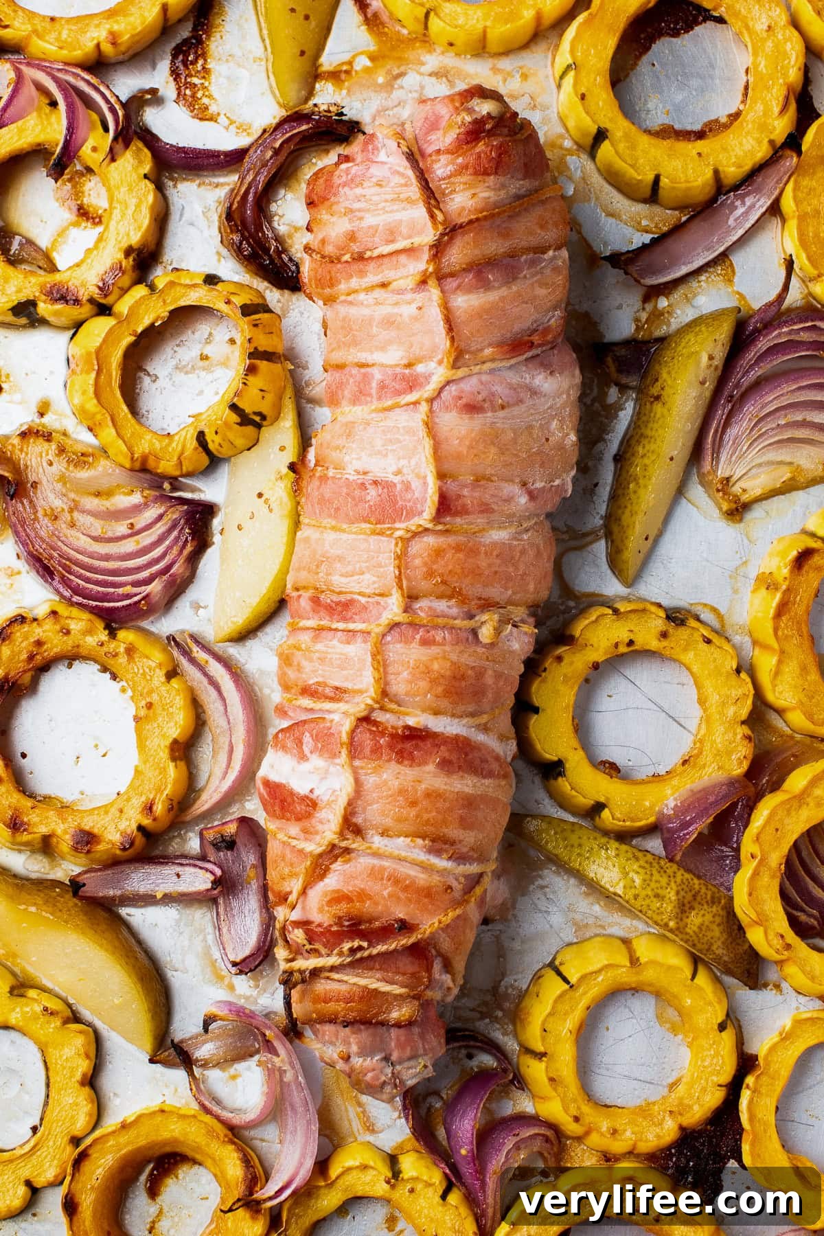 Sheet Pan Bacon-Wrapped Pork Tenderloin Recipe 9 Bacon-Wrapped Pork Tenderloin (Sheet Pan Dinner)