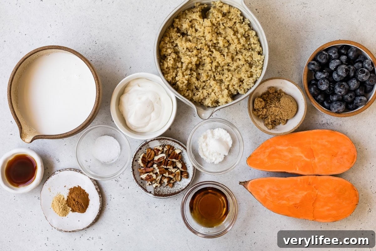 Sweet Potato Pie Quinoa Ingredients