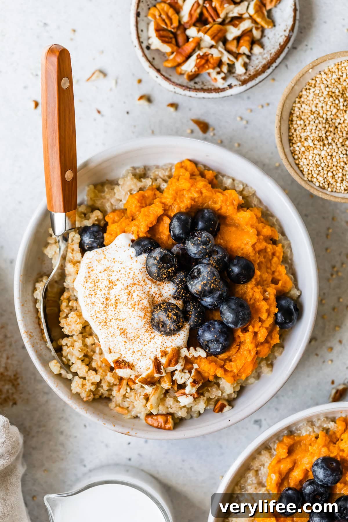 Sweet Potato Quinoa Breakfast Bowl