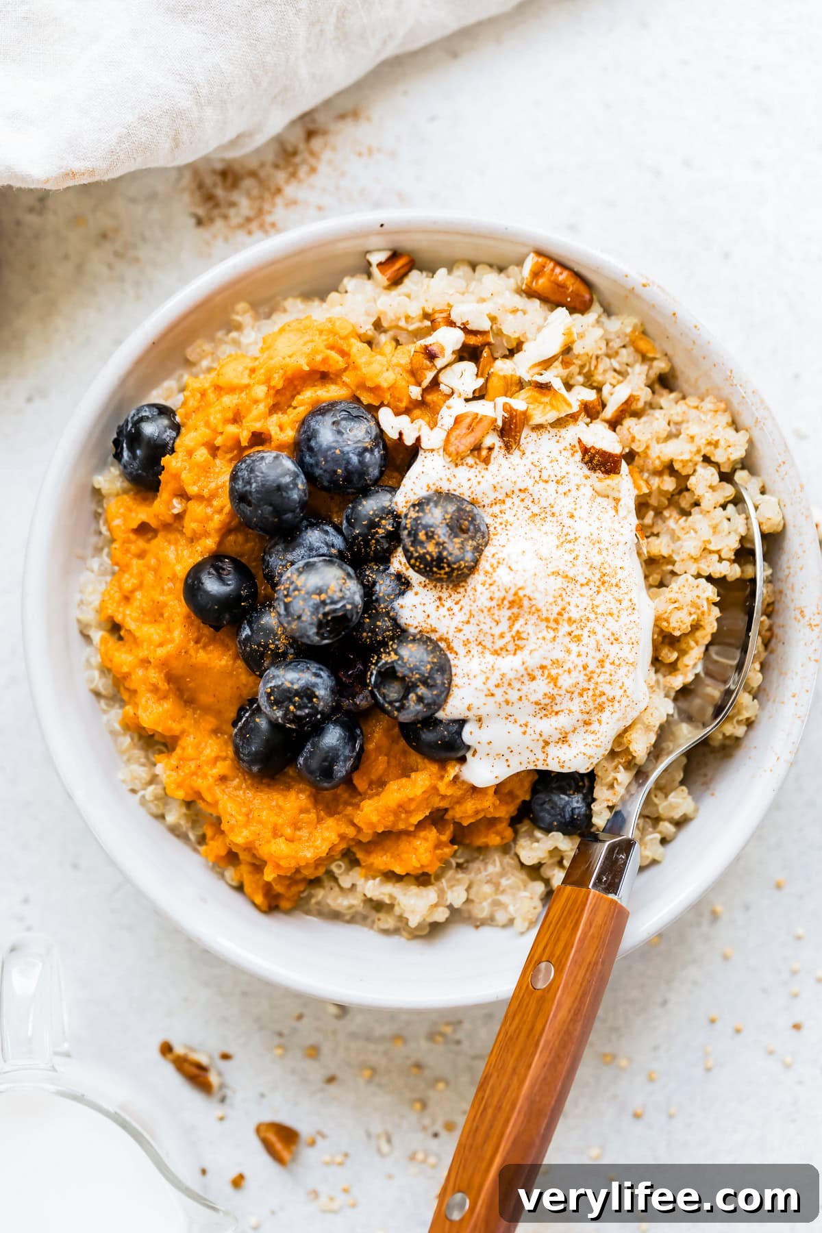 Sweet Potato Quinoa Breakfast Bowl